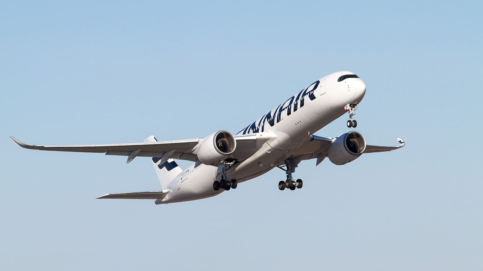 Finnair Airbus A350 in flight